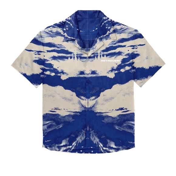 Retrovert DREAMSCAPE BUTTON UP - BLUE he - Picture 2 of 3